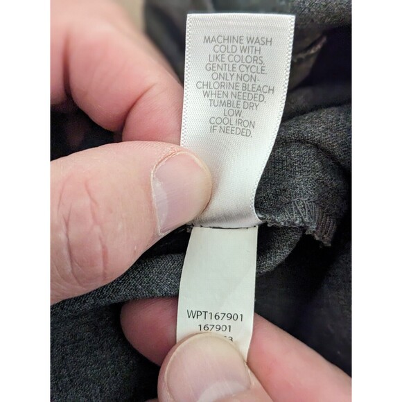 J Jill Pants Women Gray Drawstring Waist Straight Leg Stretch Pockets Sz M - Picture 7 of 7